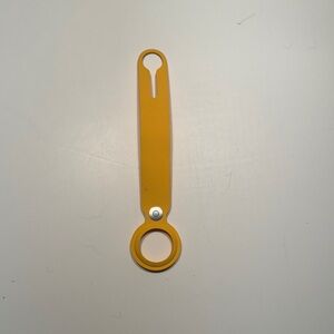 Apple Yellow Leather Loop AirTag Keychain Holder